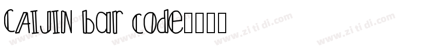 CAIJIN bar code字体转换